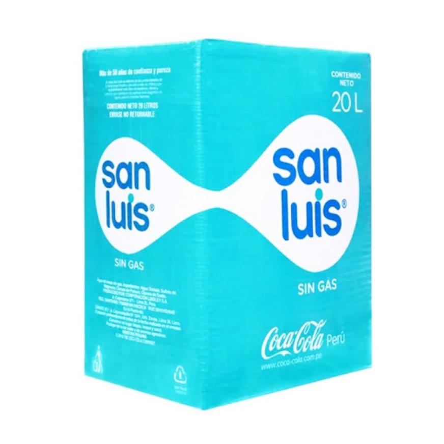 AGUA SAN LUIS SIN GAS CAJA X 20LT 