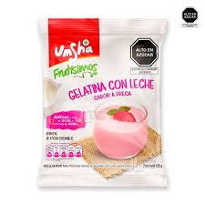 GELATINA C/LECHE UMSHA FRESA  215GR 