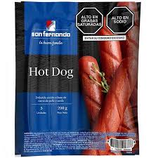 SAN FERNANDO HOT DOG X 200 GR 
