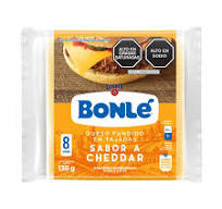 GLORIA BONLE QUESO TAJADA CHEDDAR X 136 GR