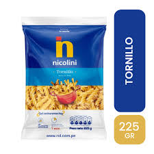FIDEOS NICOLINI TORNILLO X 225