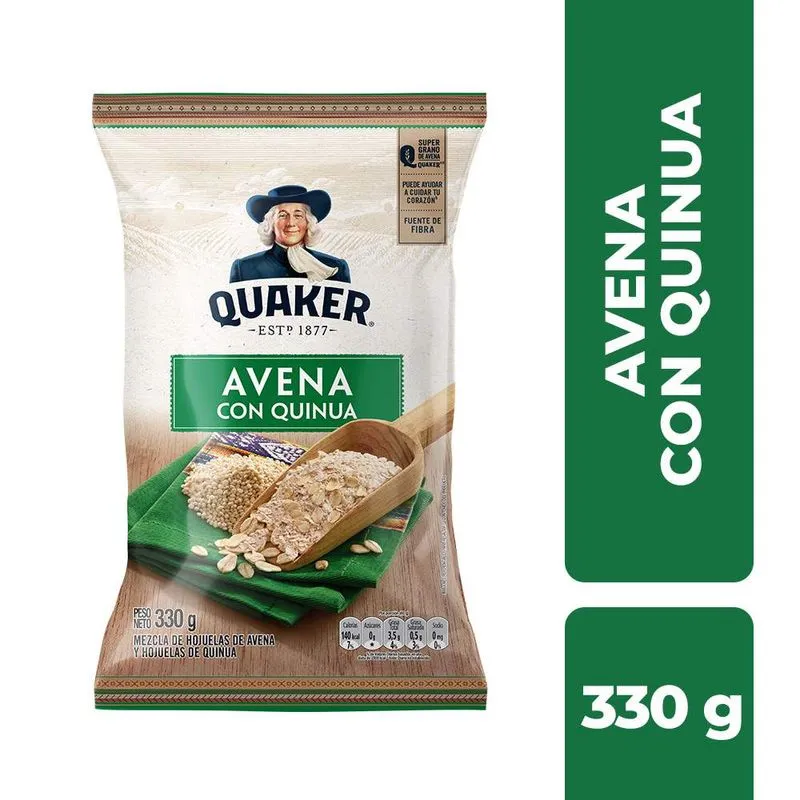 AVENA QUAKER CON QUINUA X 330 GR 