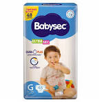 PAÑAL BABYSEC ULTRASEC TALLA G 