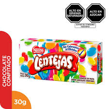 LENTEJITAS SABOR CHOCOLATE  X 30 GR