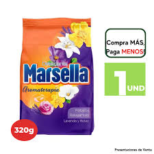 DETERGENTE MARSELLA LAVANDA Y ROSAS  X 320GR 