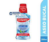 ENJUAGUE BUCAL COLGATE PLAX SOFT MINT X 250 ML 