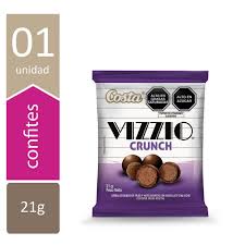 CHOCOLATE VIZZIO CRUNCH DISPLEY X 10 UNID  X 21 G
