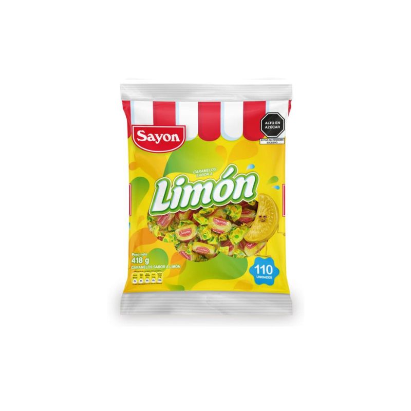 CARAMELO DE LIMON SAYON 110UND BOL X 385GR 