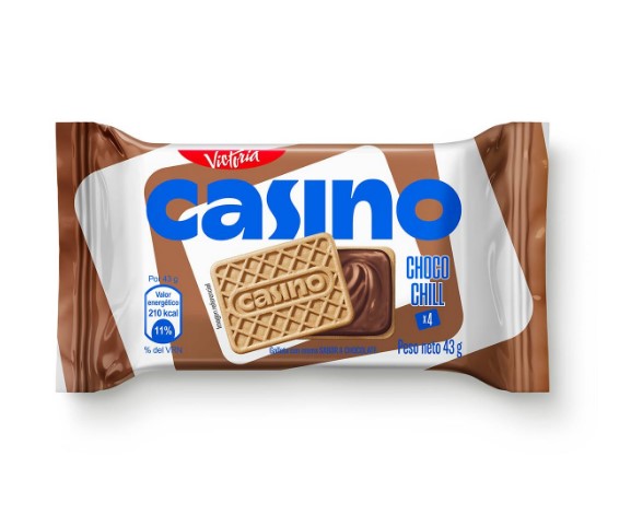 GALLETA CASINO CHOCOLATE  PACK X 6 UNID 