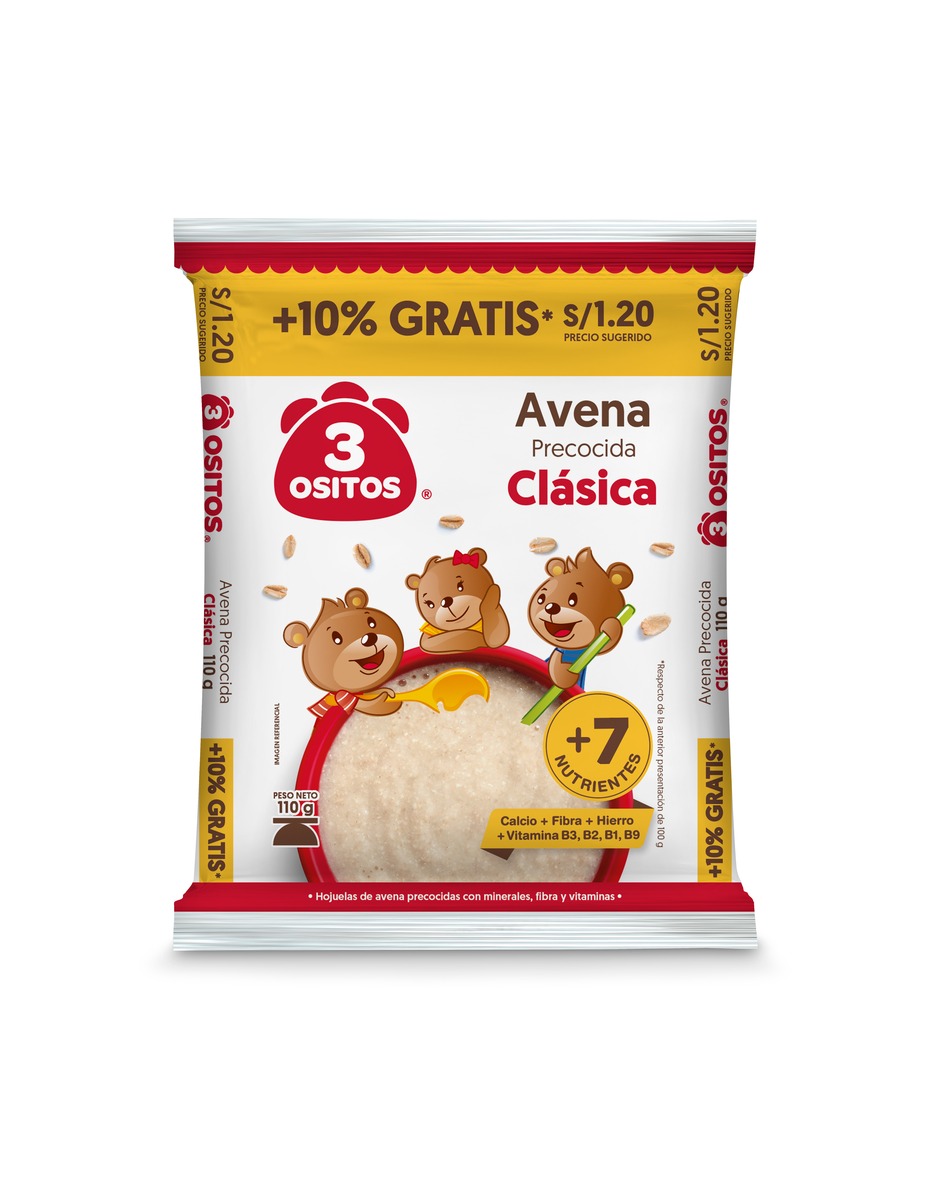 AVENA 3 OSITOS CLASICA X 110 GR 