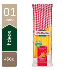 FIDEOS SPAGHETTI MOLITALIA  X 500GR