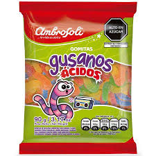 AMBROSOLI GOMITAS GUSANOS ACIDOS X 90 GR