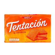 GALLETA TENTACION NARANJA  X43 GR PQT X 6 UNID 