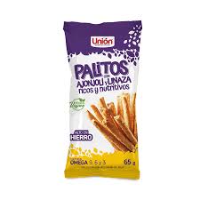 UNION PALITOS AJONJOLI. LINAZA /65GR